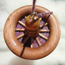 Load image into Gallery viewer, Wool hand spinning kit - Hand made wood drop spindle and heritage wool rovings (4 shades)
