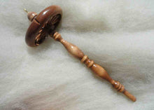 Load image into Gallery viewer, Wool hand spinning kit - Hand made wood drop spindle and heritage wool rovings (4 shades)
